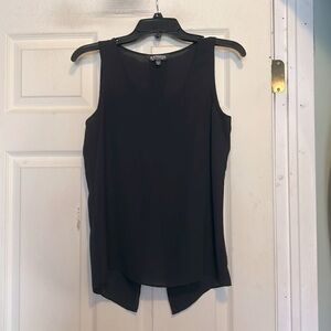Express Split Back Top Size Small Black